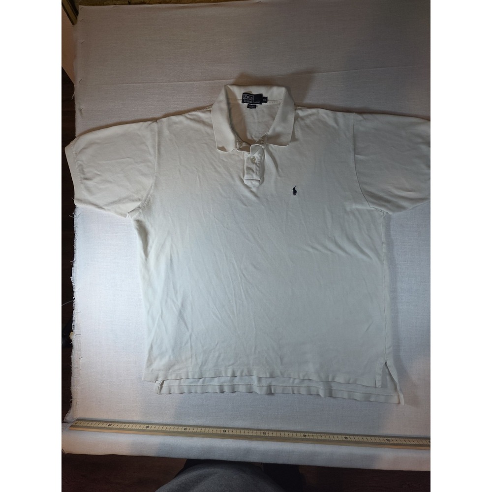 Polo Ralph Lauren Men's Cotton Mesh Polo Shirt White Size XL (710666998)